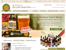 Tablet Screenshot of beermonthclub.com